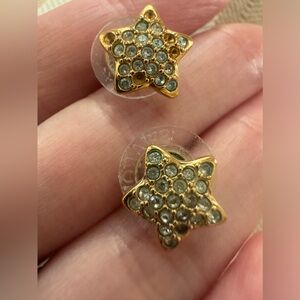 Swarovski crystal pave star earrings